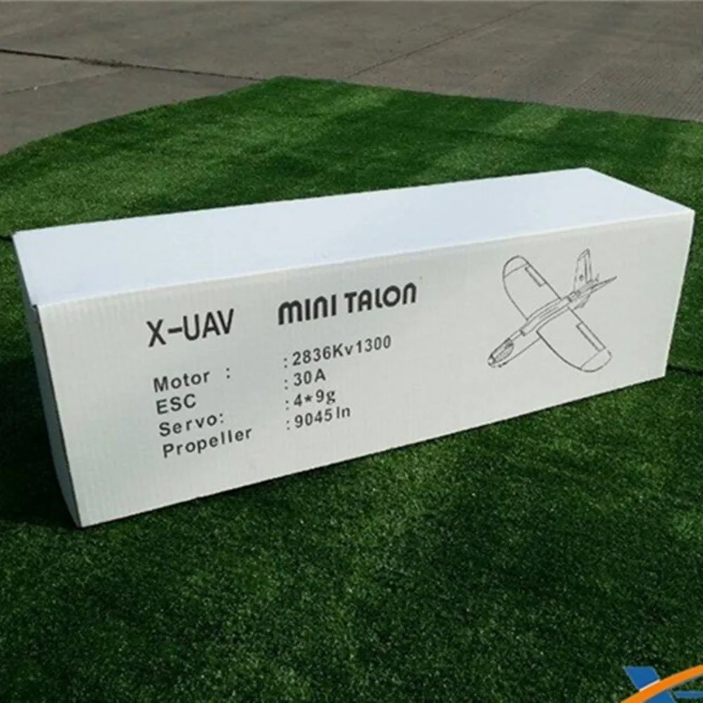 X uav Mini Talon EPO 1300 мм размах крыльев v образный вырез белая модель FPV Радиоуправление