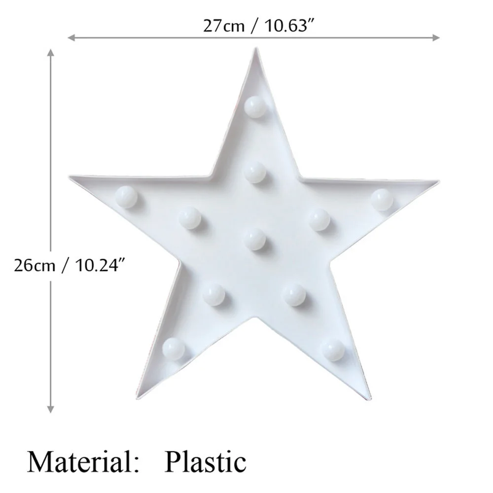 

Star 3D LED Night Light Christmas Tree Decorative Luminous Neon Lamp for Living Room Party Holiday Birthday Decoration Gift
