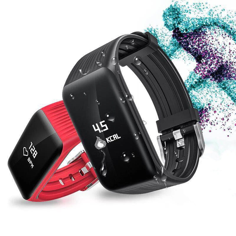 Фитнес-трекер напульсники пульсометр в реальном времени умные часы