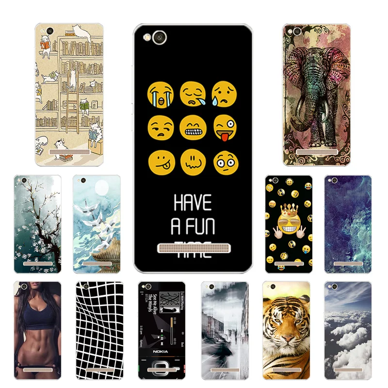 Чехлы для Xiaomi Redmi 4A Expression Printing 5 0 &quotмягкий чехол 4a силиконовый 4 A Redmi4a сумки -