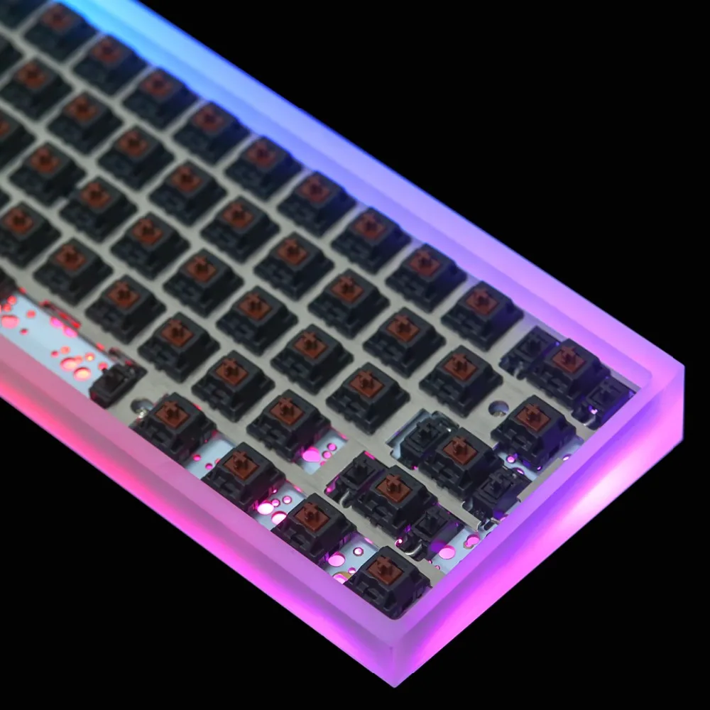 Полностью собранная клавиатура TOFU 60% с DZ60 PCB Gateron mx бесшумные переключатели