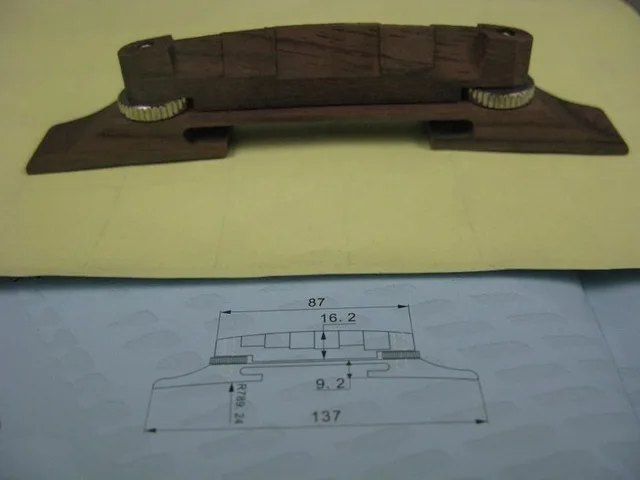 

5 pcs rosewood knight bridge JS-01,adjustable