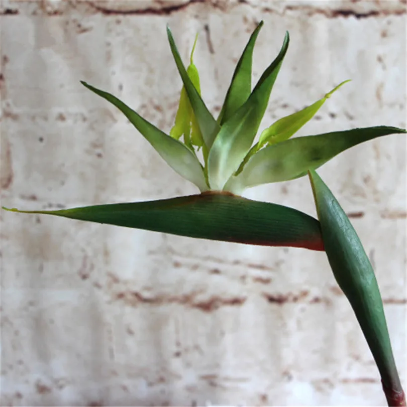 5p пластмассовая птица рая цветок искусственные цветы Strelitzia Reginae длинный стебель