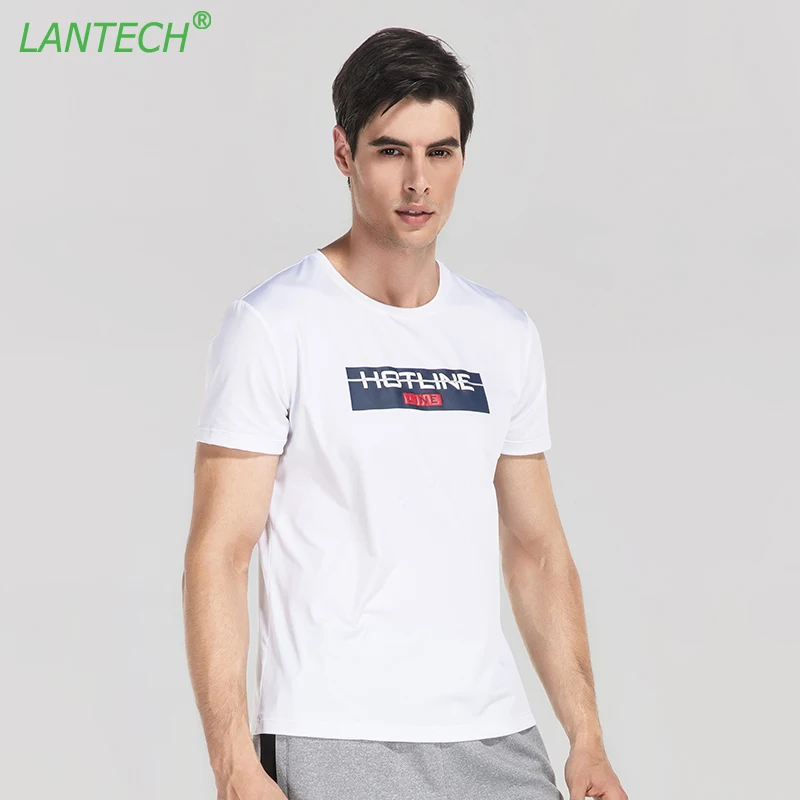 Lantech Для мужчин рубашка летние шорты рукавом Мода Повседневное футболки дышащая