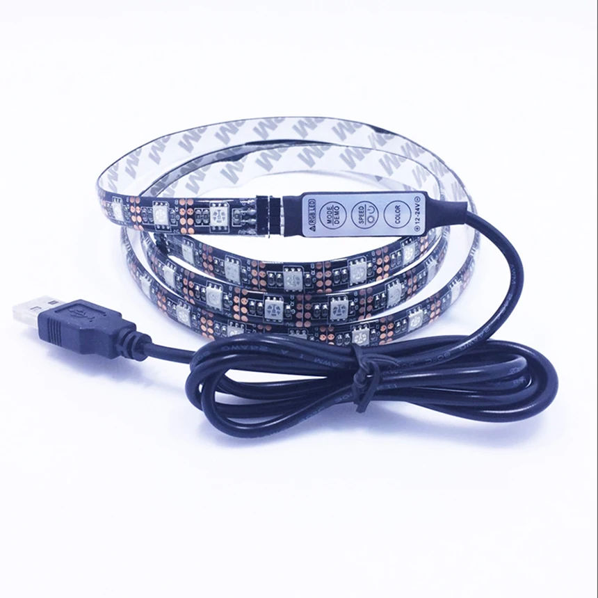 LED 5 В usb полосы 5050 SMD RGB ТВ Задний план Освещение 60leds/m 1 м гибкий светодиодный