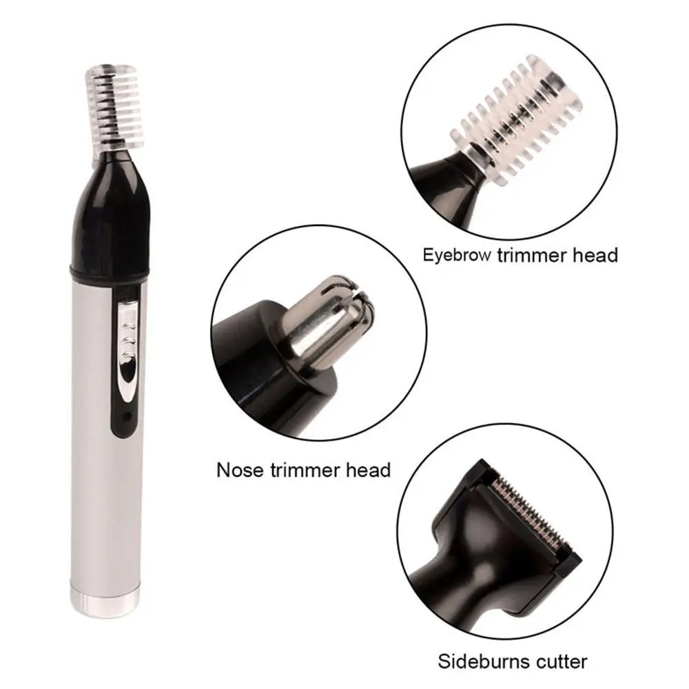 

Electric Nose Ear Hair Trimmer Painless Women trimming sideburns eyebrows Beard hair clipper Men Cut Shaver Tree Color