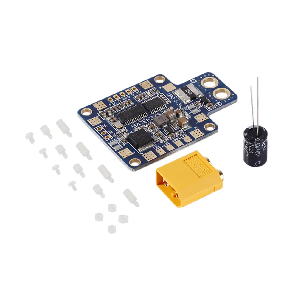 Плата распределения питания PDB HUBOSD ECO X TYPE с датчиком тока двойным BEC и XT60 для FPV
