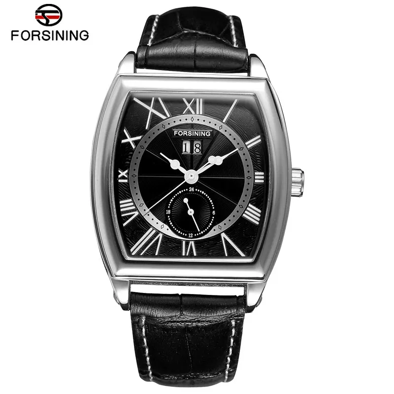 FORSINING классические мужские часы Роскошные Лидирующий бренд Кожа Авто