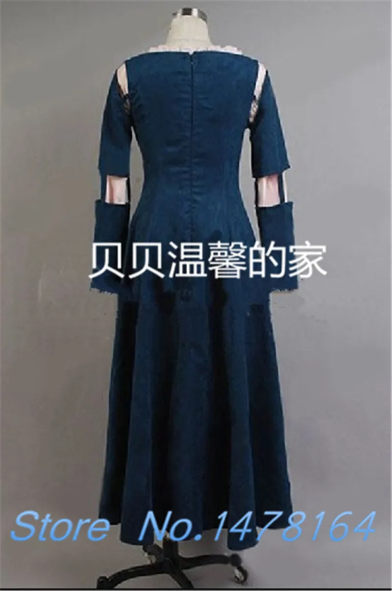 Новый фильм смелая Мерида взрослый Женский костюм платье принцессы женская