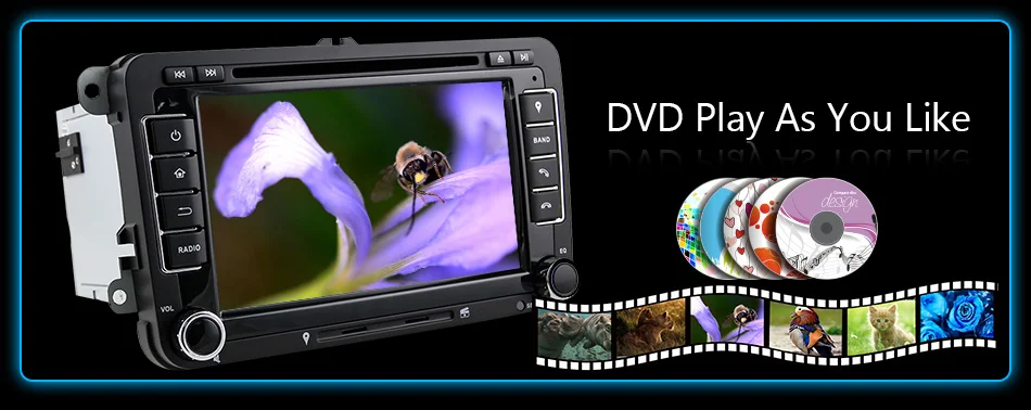 Eunavi tda7851 Android 9 dvd-плеер автомобиля аудио радио gps навигация для VW GOLF 6 Polo Bora JETTA B6 PASSAT Tiguan SKODA OCTAVIA