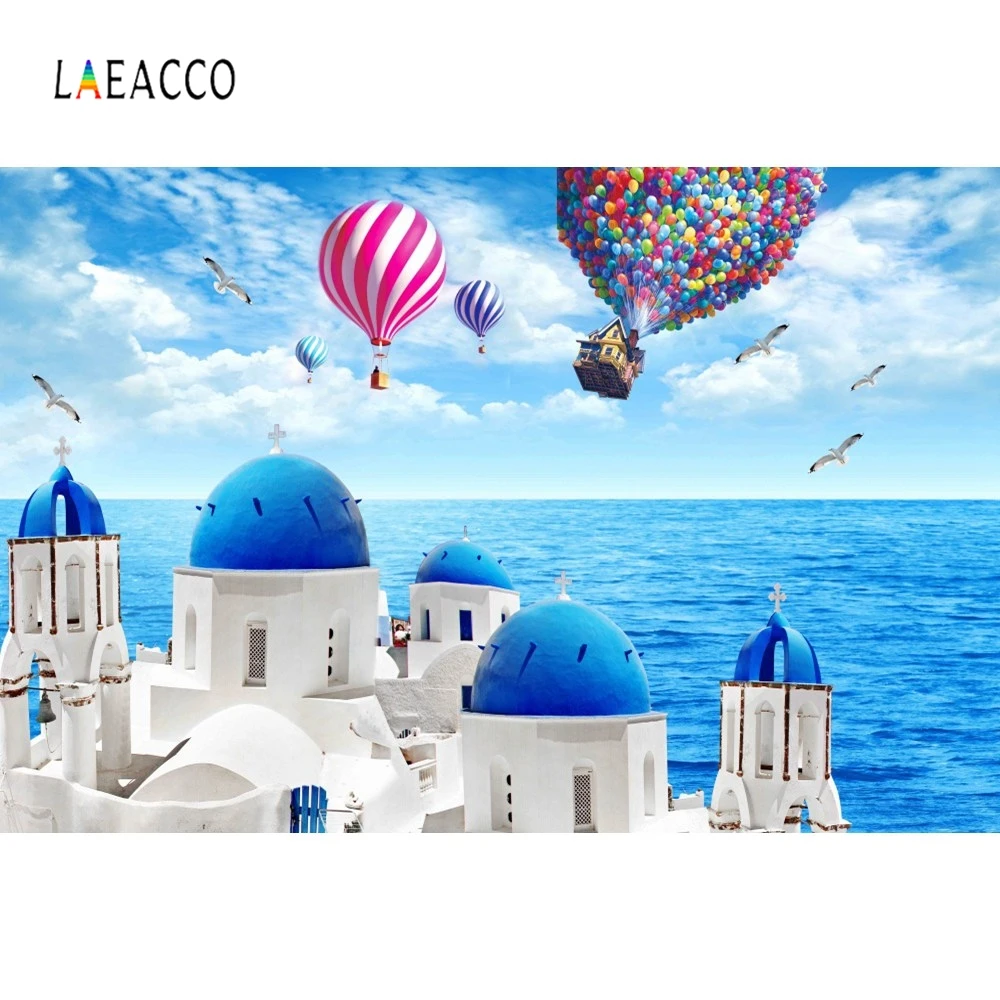 Laeacco фотофоны Приморский Пейзаж дом отдых индивидуальные фотографические фоны для вечерние фотостудии