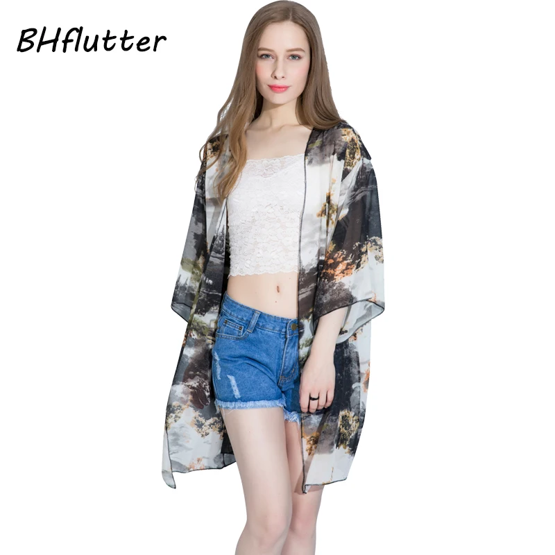 BHflutter 4XL Женская одежда большого размера летняя блузка в стиле бохо повседневные