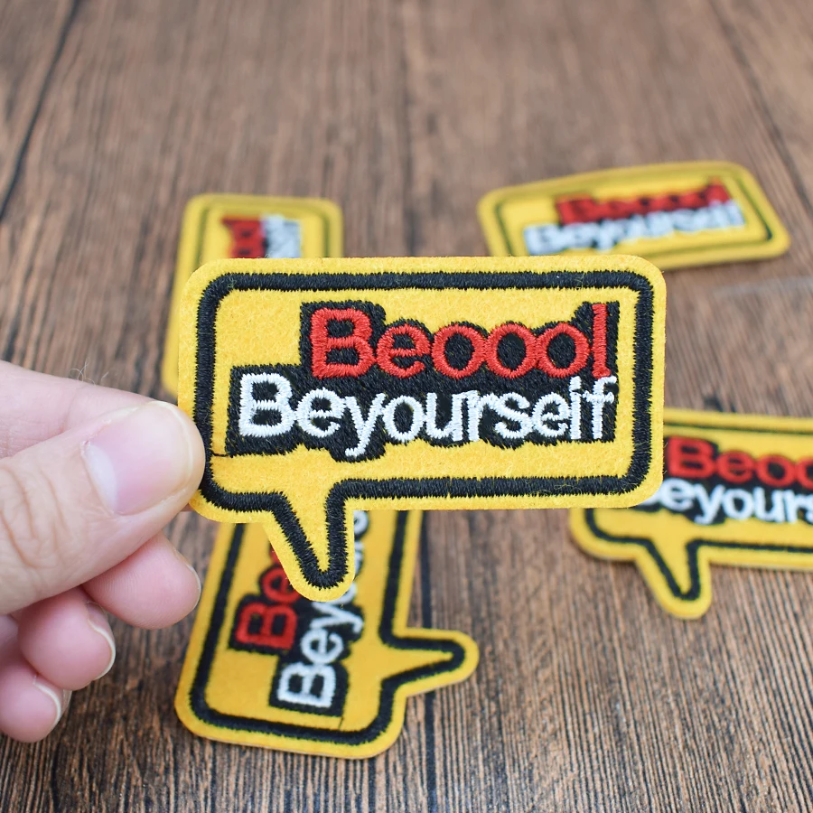 5 шт Be Yourself патч для одежды куртка Железная на вышитые джинсы передача аппликация