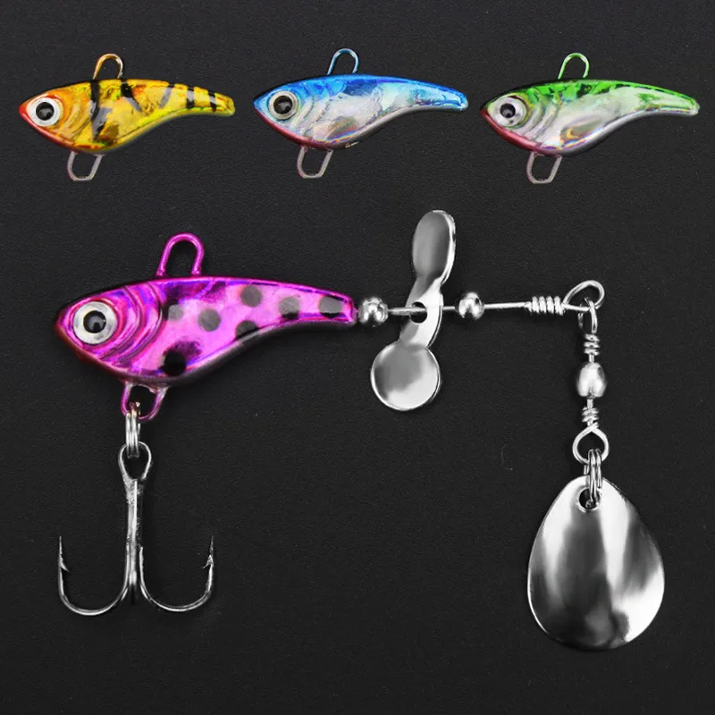 

Spinner Fishing Lures Wobblers CrankBaits Jig Shone Metal Sequin Trout Spoon With Feather Hooks for Carp Fishing Pesca