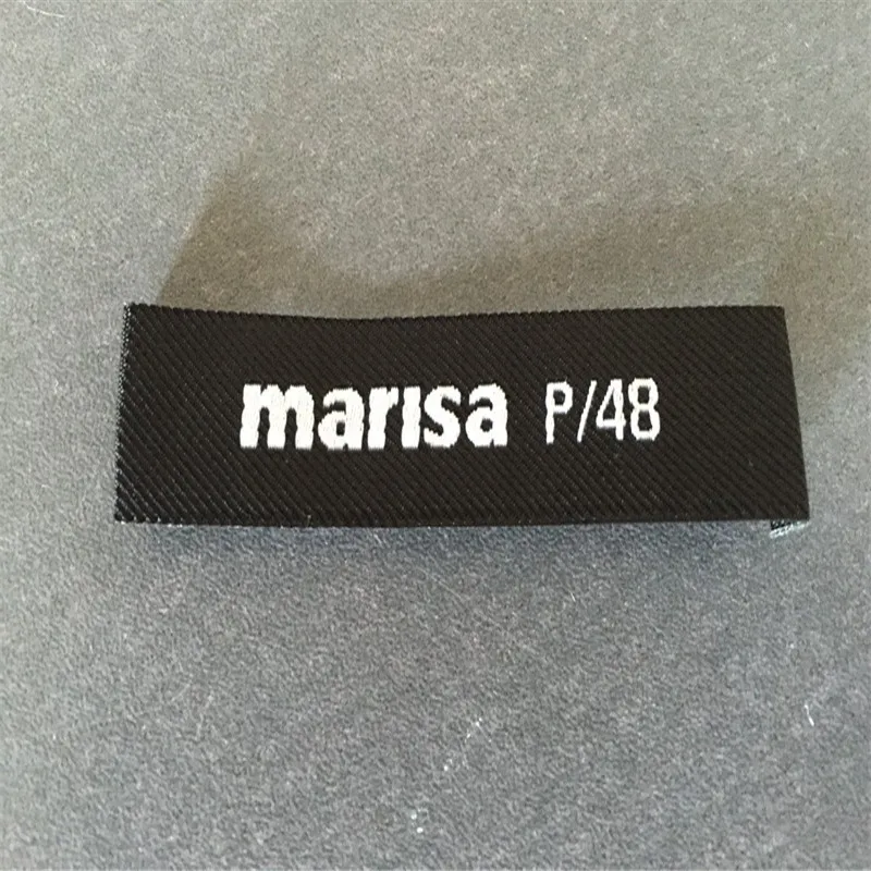 

Wholesale Customized Washable Woven Label for T-shirts or jackets Clothing Brand Name Label Garment Label Woven Tag