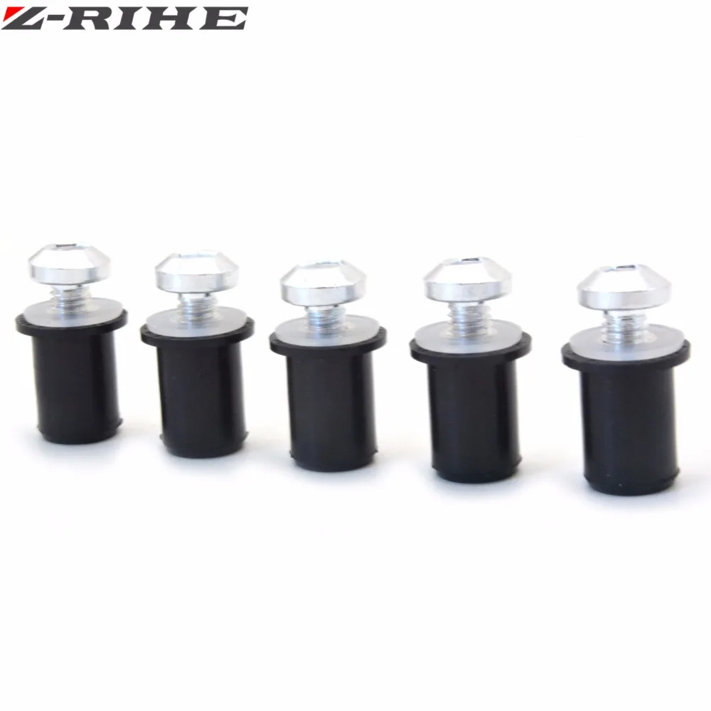 5 шт. мотоциклетные M5 лобовое стекло болт гайка с шайбой Комплект крепежа