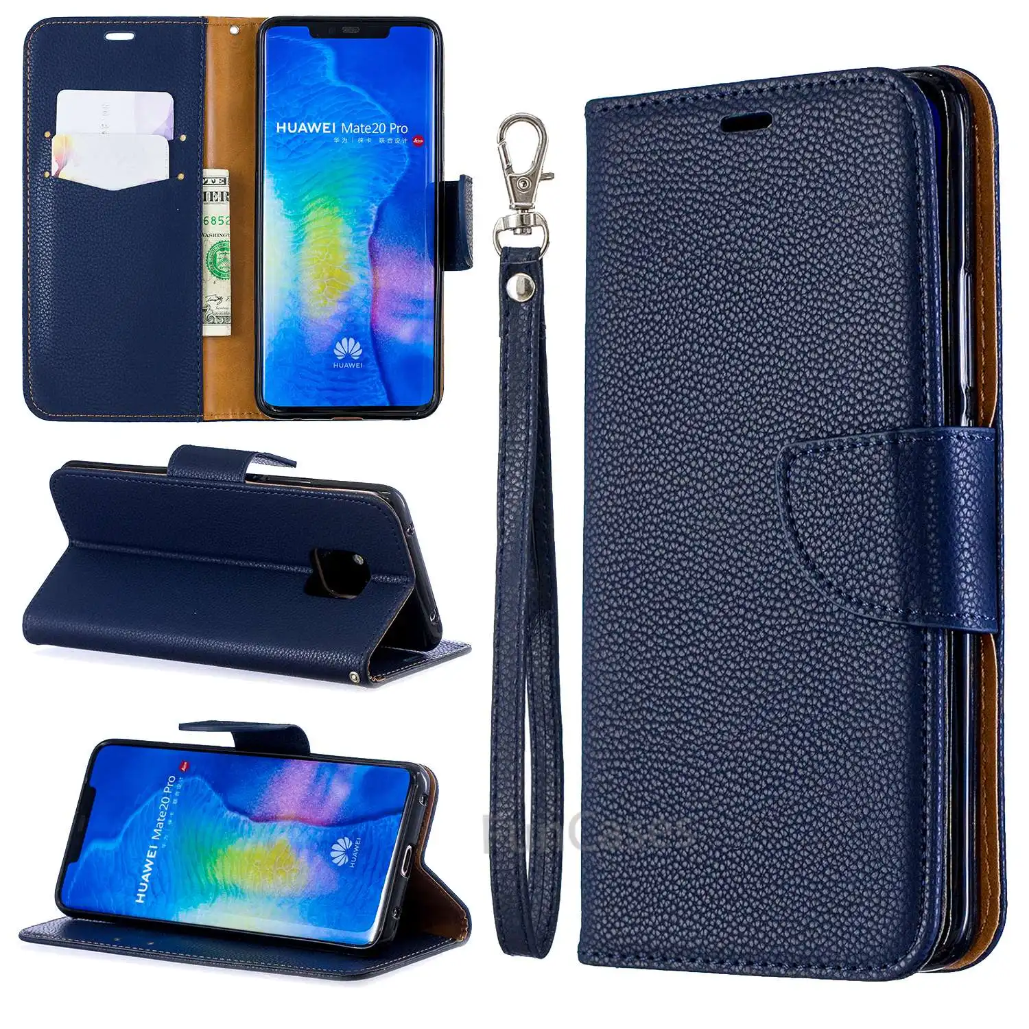 Кожаный флип чехол для huawei mate 20 Pro Lite слоты карт кошелек Coque 20Pro телефона Hoesje