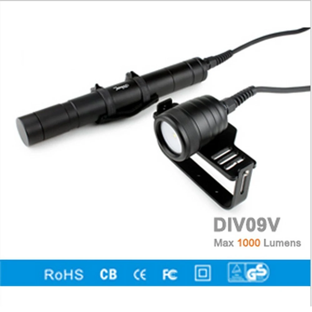 XM L2 светодиодный фонарик для дайвинга Brinyte DIV09V с магнитным переключателем