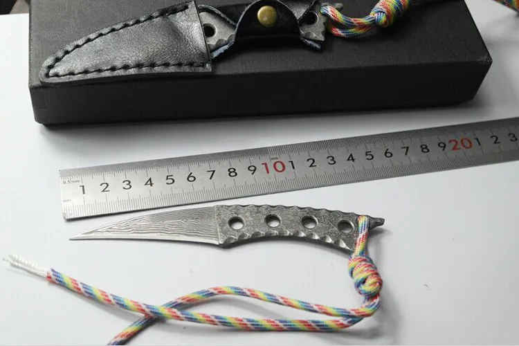 Нож для кемпинга на открытом воздухе из дамасской стали танцев hostes переносные