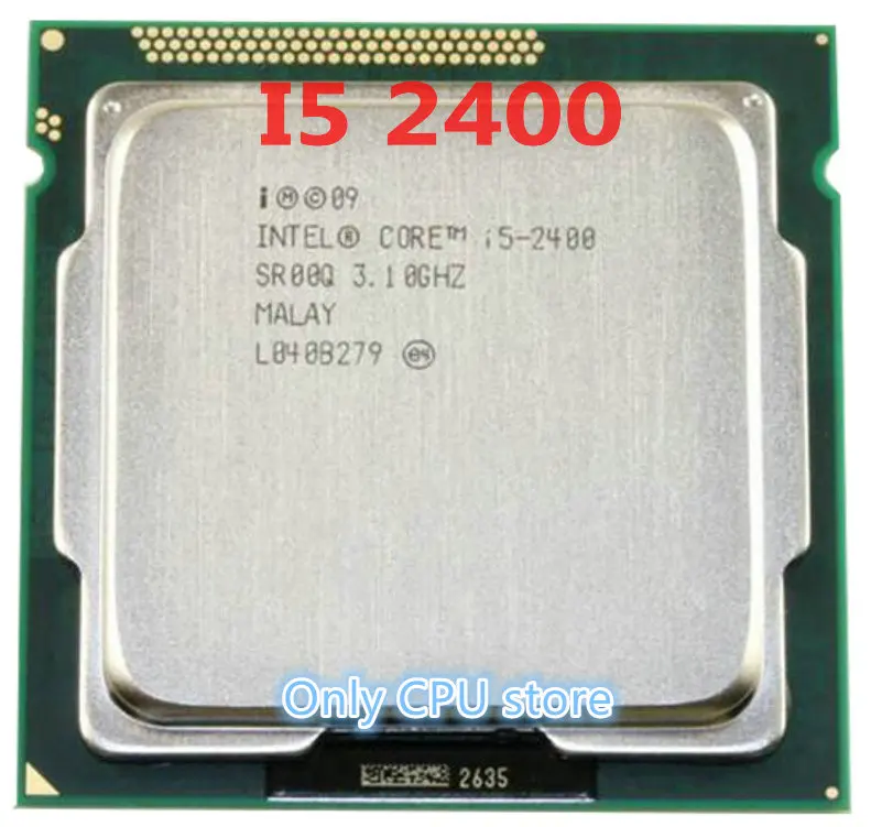 Оригинальный процессор Intel i5 2400 четырехъядерный 3 1 ГГц LGA 1155 TDP:95 Вт 6 Мб кэш памяти