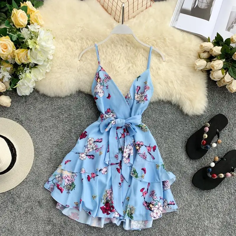 2019 новые модные женские платья с напечатанным праздничным ремнем сексуальное