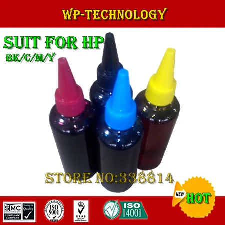 

[4color Dyebased]Compatible refill ink specialized suit for HP 4 color printer ,High quality, BK C M Y
