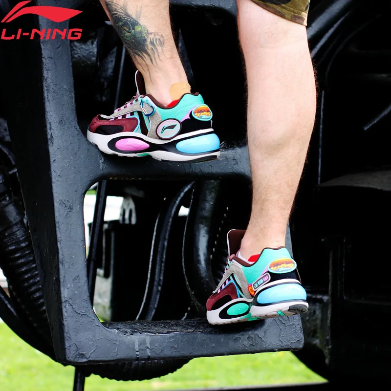 Li-Ning FW мужские кроссовки V8 с подушкой для бега PROBAR LOC с поддержкой подкладки CLOUD LITE спортивная обувь для отдыха кроссовки ARHP189 XYP886