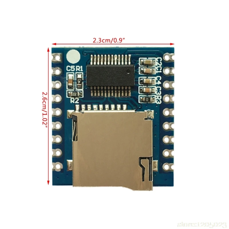 XY-V17B голосовой модуль последовательного управления MCU IO Control SD/TF карта MP3 звуковой