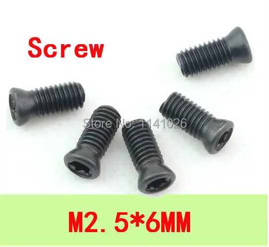 

50pcs M2.5*6mm CNC lathe Tools Spare Screw