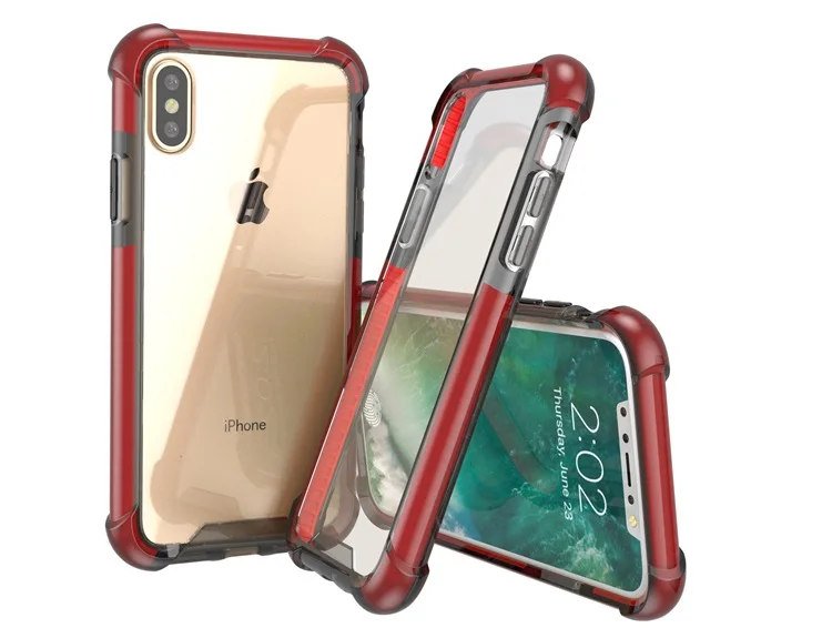 Light Red Tech21ing PMMA противоударный для четырех углов модные чехлы для мобильных телефонов чехлы для iPhone 6 6s 7 8 Plus X XR XS MAX - Цвет: Light Red