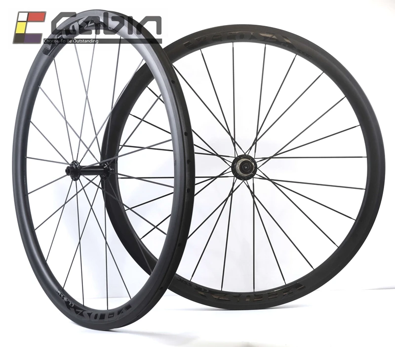 Velosa черная серия 30 Углеродные колеса для дорожного велосипеда 700C дорожный
