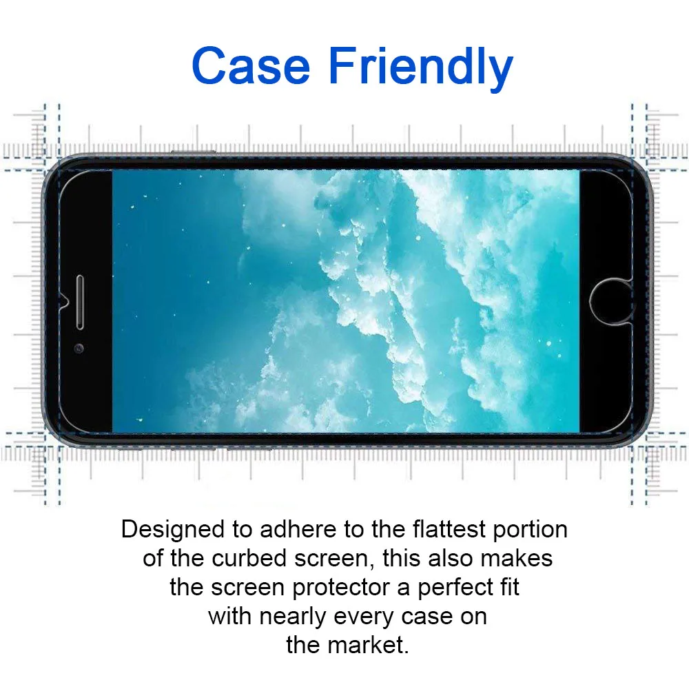 2 шт. пленка из закаленного стекла для iphone 4, 4S, 5, 5S, SE, Защита экрана для iphone 6, 6s Plus, стеклянная пленка для iphone 7, 8 plus, для iphone 6