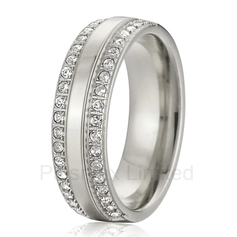 

perfect annivesary gift classic titanium jewelry engagement wedding finger rings for wife