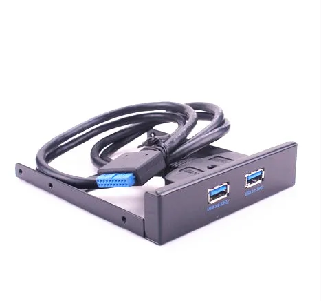 Новый 3 5 &quotгибкий отсек внутренний 20 контактный 2 порта USB 0 передняя панель