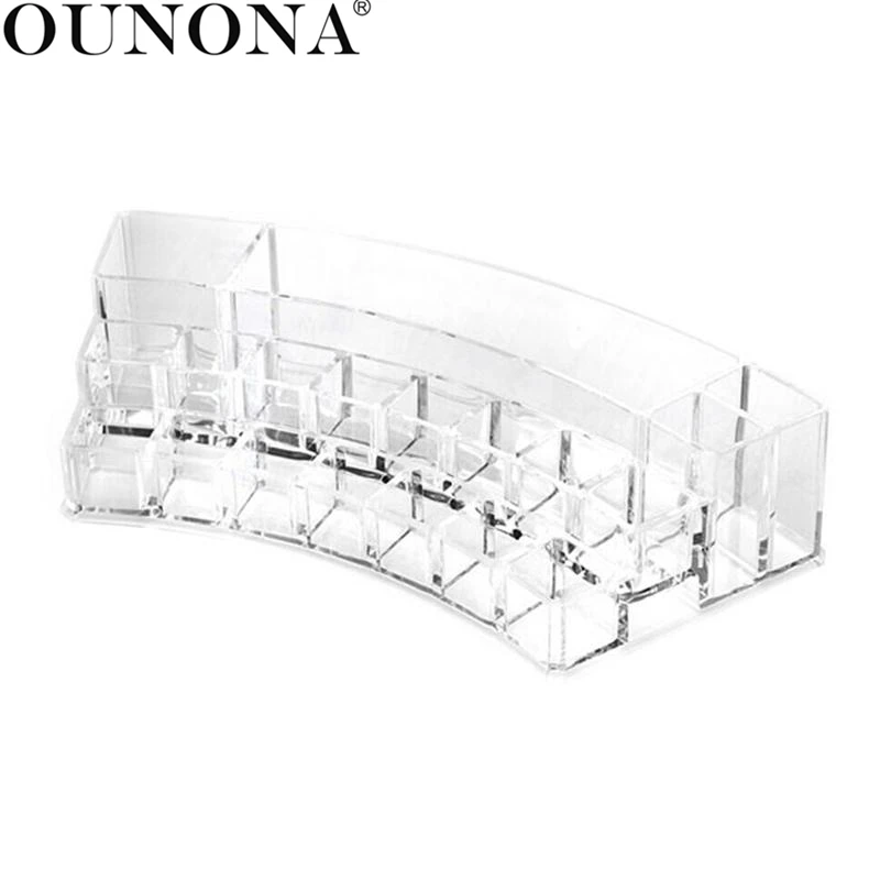 Держатель для ювелирных изделий OUNONA акриловый Органайзер косметики с