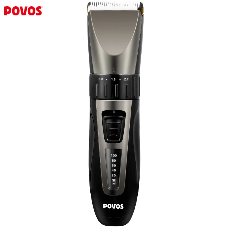 POVOS Электрический Профессиональный Машинка для стрижки бороды Триммер лезвие