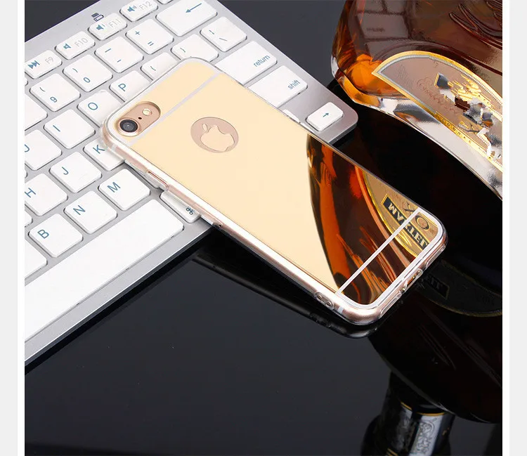 Роскошный зеркальный чехол для iPhone XS Max XR X 5 5S SE 11 12 Pro Mini мягкая силиконовая полная