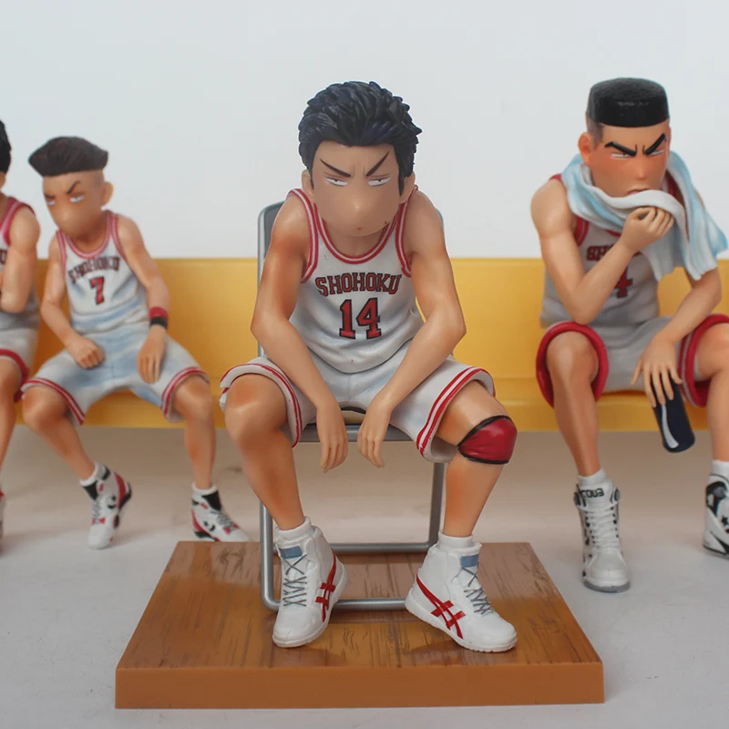 Аниме Slam Dunk Shohoku белая ПВХ фигурка Miyagi Akagi Rukawa Mitsui Hanamichi Sakuragi GK игрушка для