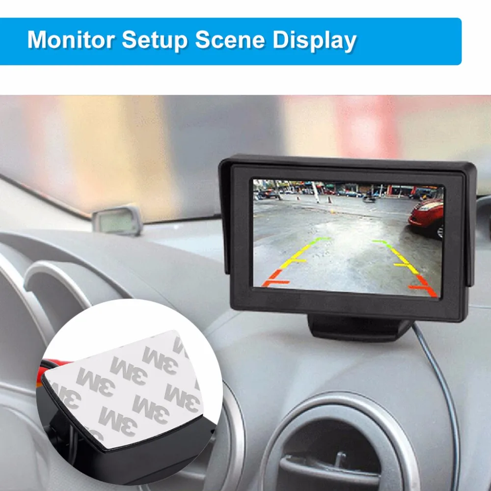 Автомобильная камера заднего вида с ЖК дисплеем 4 3 дюйма|rear view camera set|rear camerabackup
