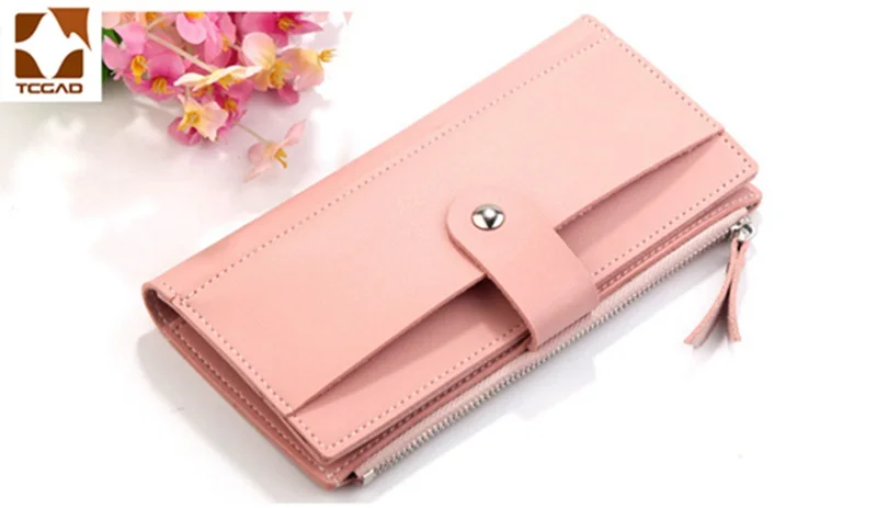 Женский длинный кошелек из искусственной кожи, красный кошелек porte feuille femme, Женский кошелек, клатч для денег, Женский кошелек billetera mujer carteras