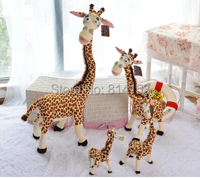 Бесплатная доставка 30 см милый длинная шея мадагаскар жираф плюшевые