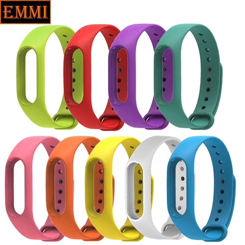 Новый цветной браслет Xiaomi Mi Band 2 сменный ремешок для смарт браслета силиконовые