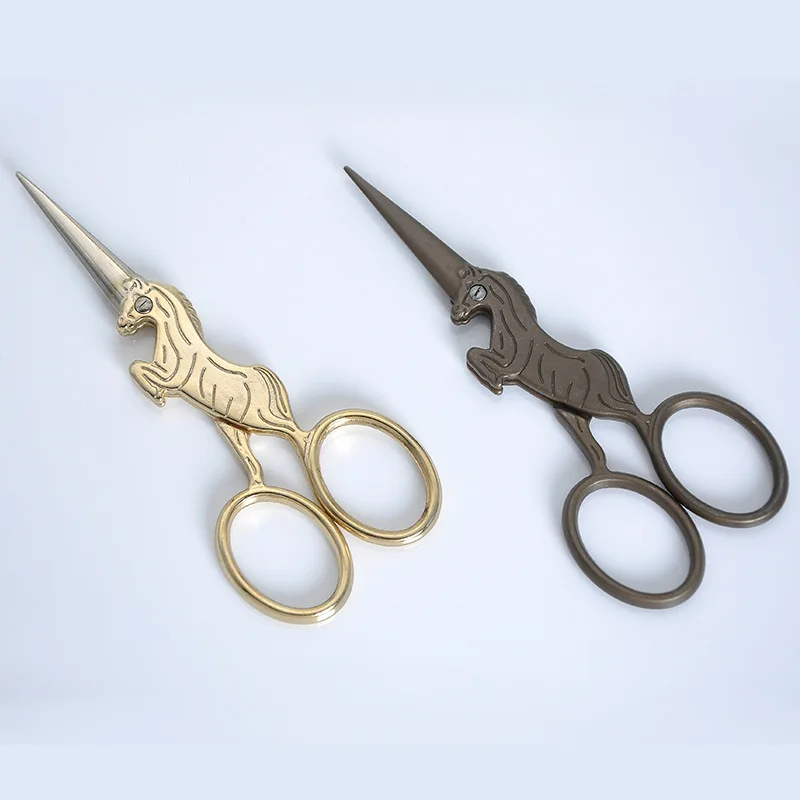 Лошадиная вышивка крестиком винтажное шитье Fancywork причудливая нить портной Scissor Thrum ремесло embroidary Trim Cut