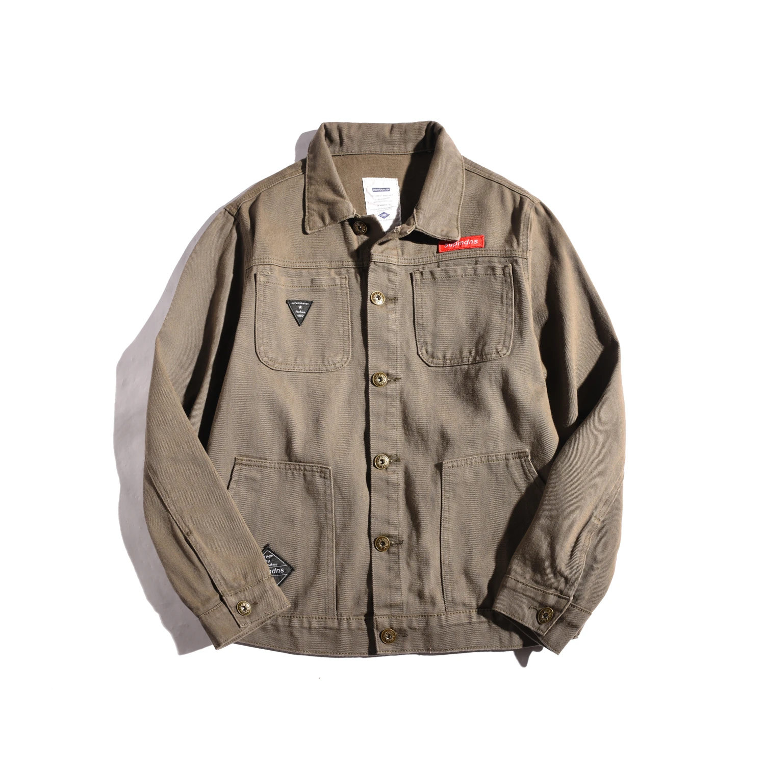 Повседневная куртка для мужчин одежда работы японский стиль с карманами Мужская