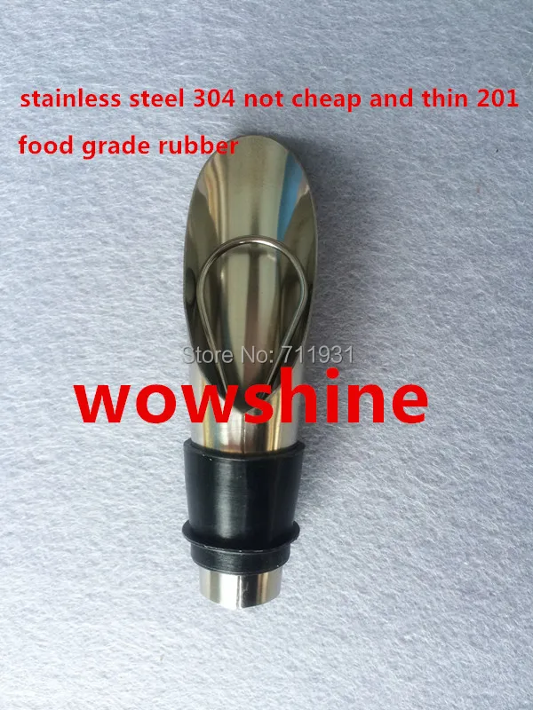 

WOWSHINE Бесплатная доставка, 10 шт./лот, нержавеющая сталь 304, не 201, хорошее качество, винная пробка для вина, бутылка для еды