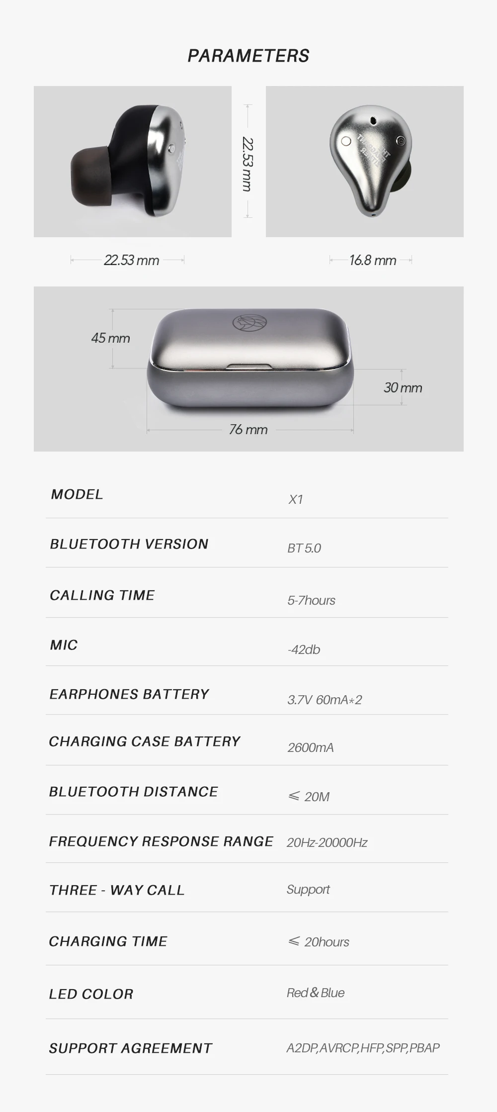 TFZ X1 сбалансированная арматура Bluetooth 5,0 IPX7 водонепроницаемый настоящий беспроводной высококачественный Hifi музыкальный монитор наушники-вкладыши
