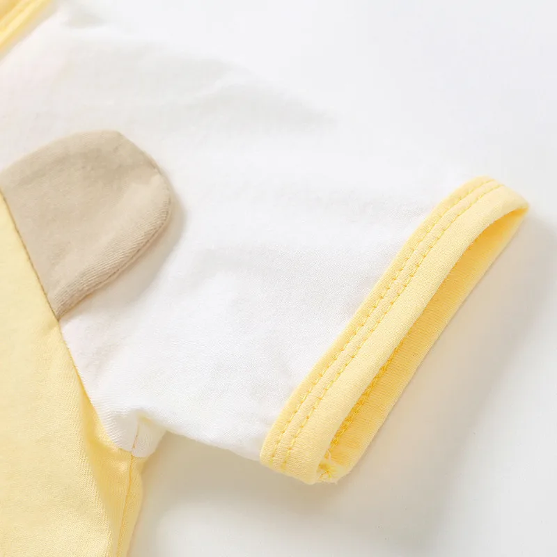 -Одежда для малышей Цельный комбинезон из 100% хлопка с круглым вырезом и длинными