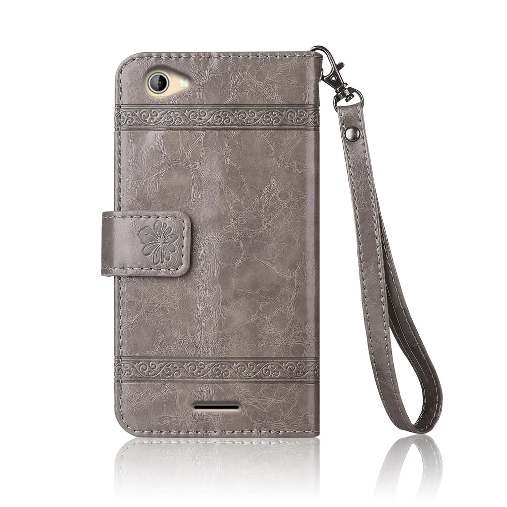 Кожаный чехол-книжка с ремешком и подставкой для экрана Power Rage Evo чехлы цветочным