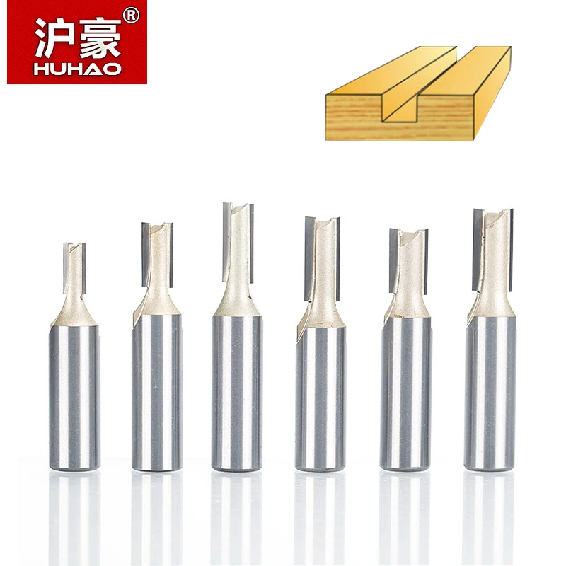HUHAO 1pcs 1/2&quotShank 2 flute straight bit Woodworking Tools Router Bits for Wood Tungsten Carbide endmill milling cutter|tools router