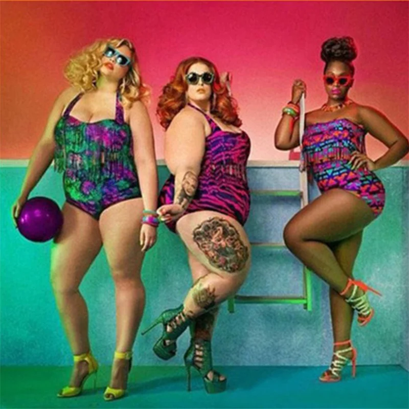 UMLIFE Большая распродажа сексуальное бикини большого размера бахрома купальник с